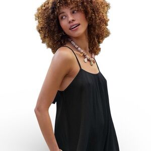 🌀ANTHROPOLOGIE NWT Sol Angeles Gauzy Maxi dress black XS/SM 🌀